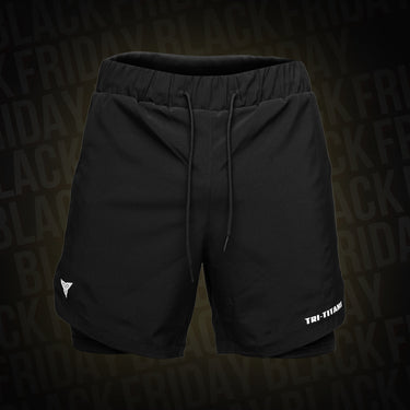ST Hybrid Shorts with Compression Inseam Tri-Titans custom wrestling gear