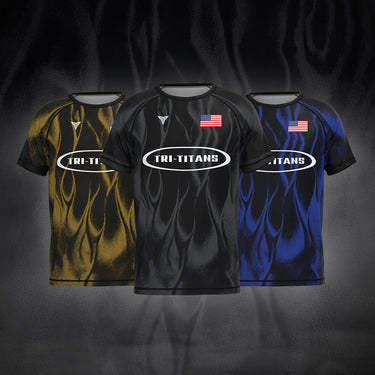 Quality T-Shirt worldwide by Tri-Titans, KILN Tri-Tech T-Shirt Unisex Tri-Titans International Inc custom wrestling gear