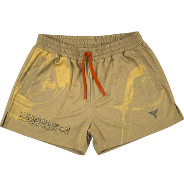 Mid-Thigh Unisex Gym Shorts - Stand On Your Dream Tri-Titans custom wrestling gear