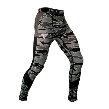 Drop Bombs Compression Pants | Funk Fighter Antimicrobial Technology Tri-Titans Athletic Apparel custom wrestling gear