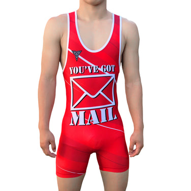Full Send Wrestling Singlet Red & Blue option Tri-Titans custom wrestling gear