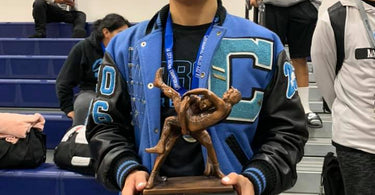 A first of many at the Los Angeles City wrestling tournament - Tri-Titans