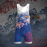 American Spirit Male Singlets | Funk Fighter Antimicrobial Technology Tri-Titans International Inc custom wrestling gear