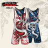 Respect All Fear None Reversible Singlet V2 | Funk Fighter Antimicrobial Technology Tri-Titans International Inc custom wrestling gear