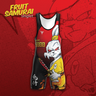 Fruit Samurai Singlet | Funk Fighter Antimicrobial Technology Tri-Titans International Inc custom wrestling gear