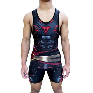 Bushido Armor Signature Singlet | Funk Fighter Antimicrobial Technology Tri-Titans custom wrestling gear