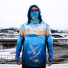 Tri-Titans - Flying Fins - Fishing Swim Rash Guard, Long Sleeve Hoodie, Fishing Shirt with Hood Tri-Titans custom wrestling gear