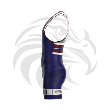 Quality Team Store worldwide by Tri-Titans, Scripps Ranch High School Boys Funk Fighter Singlet Navy Tri-Titans custom wrestling gear