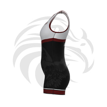 Quality Team Store worldwide by Tri-Titans, Scripps Ranch High School Girls Funk Fighter Singlet Red & Gray Tri-Titans custom wrestling gear