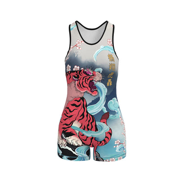Soar & Roar - Female Wrestling Singlet With Funk Fighter Technology - Girls and Women Tri-Titans International Inc custom wrestling gear