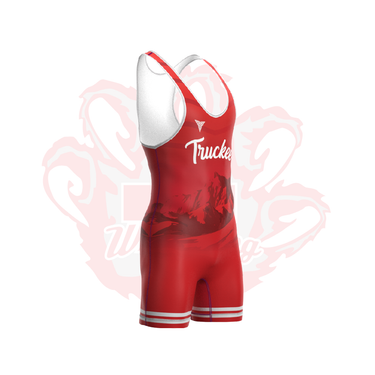 Truckee Wrestling Club Boys Singlet Red NO NAME Tri-Titans custom wrestling gear