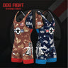 Dog Fight Reversible Singlet | Funk Fighter™ Antimicrobial Technology Tri-Titans custom wrestling gear