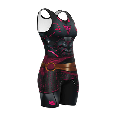 Bushido Armor Wrestling Singlet (FF) - Girls and Women Tri-Titans custom wrestling gear