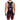 a man wears deadpool singlet in back view with crossed swords