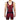 A man wears red deadpool singlet in front view