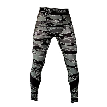 Drop Bombs Compression Pants | Funk Fighter Antimicrobial Technology Tri-Titans Athletic Apparel custom wrestling gear