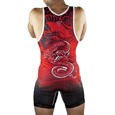 Respect All Fear None Reversible Singlet 1 Tri-Titans custom wrestling gear