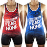 Respect All Fear None Reversible Singlet 1 Tri-Titans custom wrestling gear
