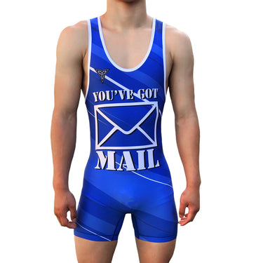 Full Send Wrestling Singlet Red & Blue option Tri-Titans custom wrestling gear