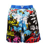 Graffiti Fight Shorts Tri-Titans custom wrestling gear