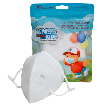 Kids and Adult KN95 - 5 Layer Disposable Mask (Pack of 20)-Adjustable Ear Loops for Kids masks Tri-Titans International Inc custom wrestling gear