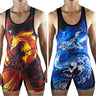 Ryu Dragon/ Phoenix Reversible Singlet - Boys and Men Tri-Titans custom wrestling gear