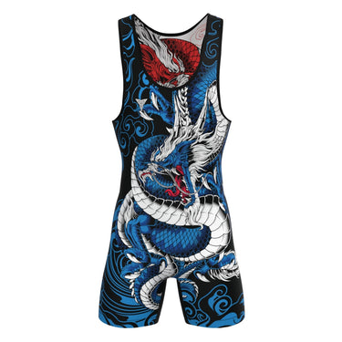 Respect All Fear None Reversible Singlet V2 | Funk Fighter Antimicrobial Technology Tri-Titans International Inc custom wrestling gear