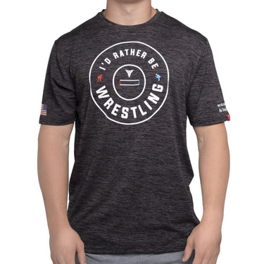 I'd Rather Be Wrestling T-Shirt Tri-Titans Athletic Apparel custom wrestling gear