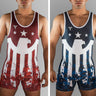 Victorious Eagle Reversible Singlet Tri-Titans custom wrestling gear
